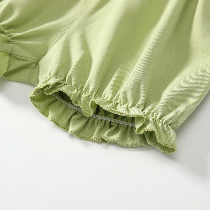 Summer Baby Kids Floral Pattern Fly Sleeves Top Dress and Green Shorts Clothing Set for Girls, MyKids-USA®, Baby & Toddler Outfits, MyKids-USA -  -  -  -  -  -  - 