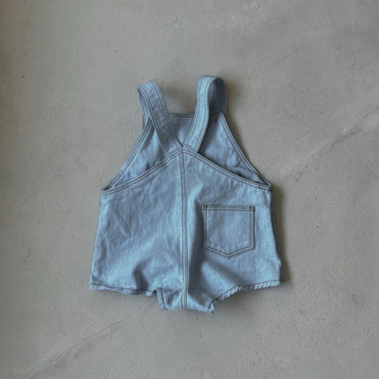 Summer and Spring Arrival Baby Unisex Solid Color Denim Sleeveless Bodysuit Overalls, MyKids-USA®, Bodysuits, MyKids-USA -  -  -  -  -  -  - .