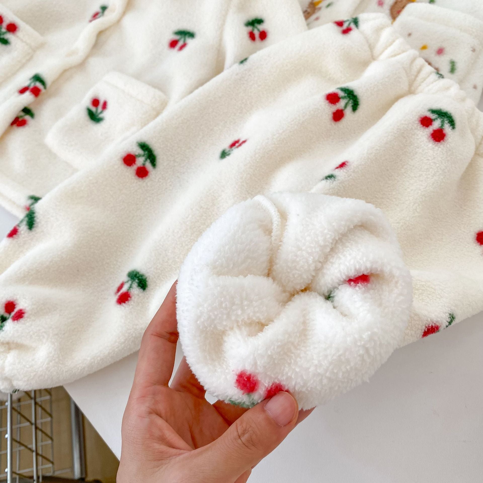 Winter and Autumn Baby Kids Girls Long Sleeves Cartoon and Cherry Pattern Top and Pants Pajamas Clothing Set, MyKids-USA®, Pajamas, MyKids-USA -  -  -  -  -  -  - 