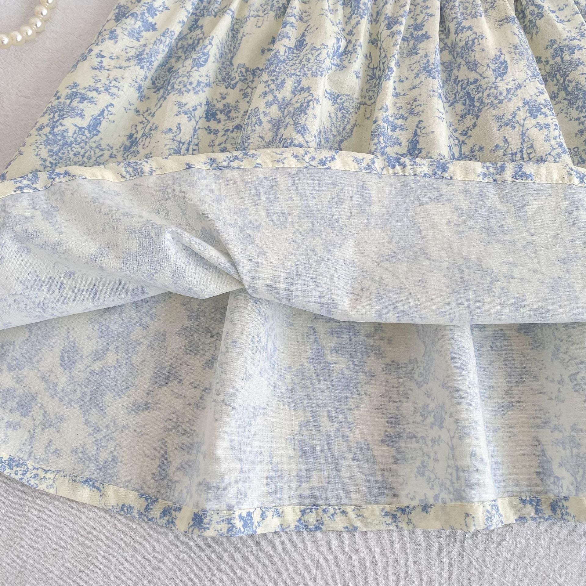 Summer Girls Flowers Pattern Lace Trim Collar Onesies and Dress – Princess Sister Matching Set, MyKids-USA®, Baby & Children's One-Pieces, MyKids-USA -  -  -  -  -  -  - .