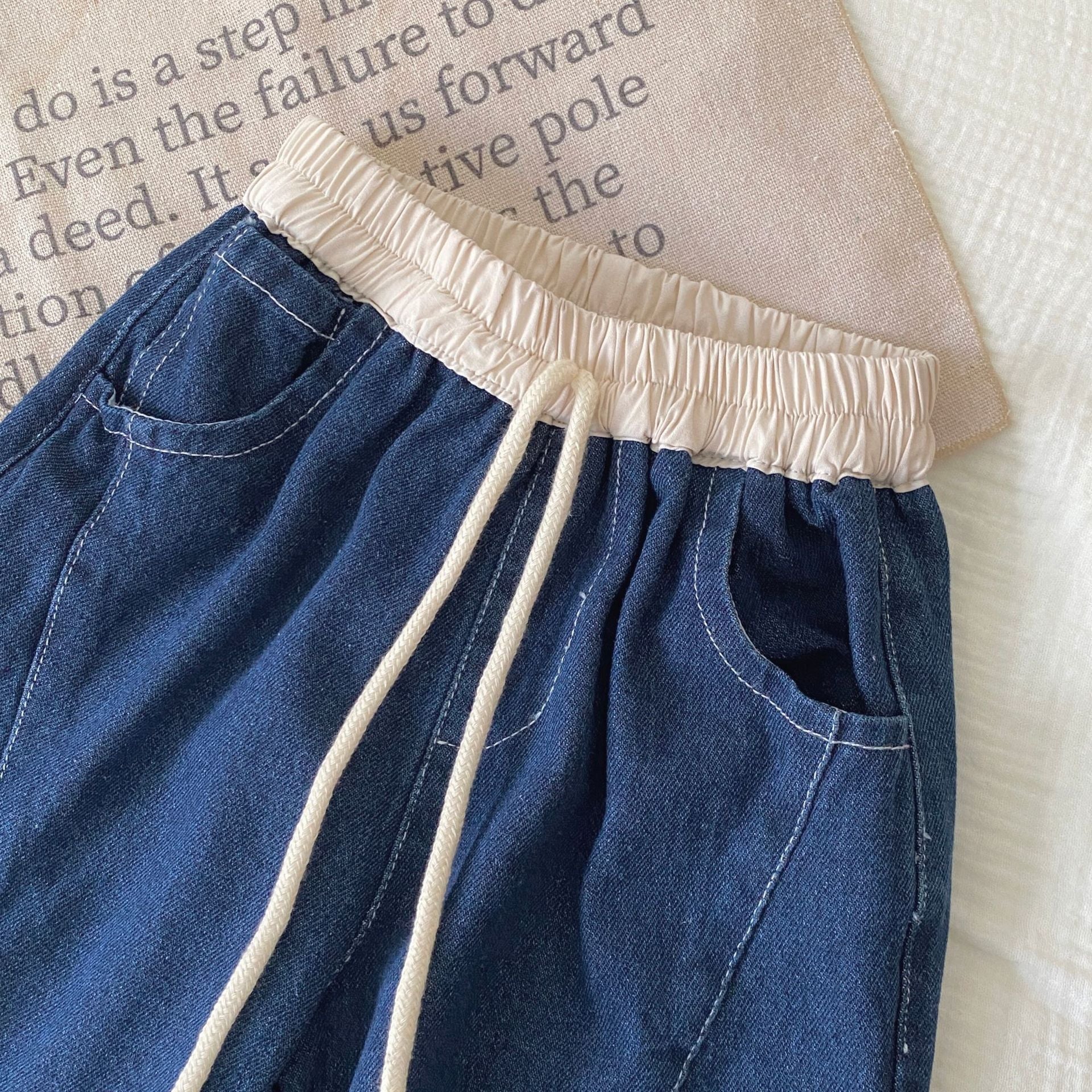 Autumn and Spring Arrival Casual American Style Color Patchwork Denim Pants, MyKids-USA®, Jeans, MyKids-USA -  -  -  -  -  -  - 