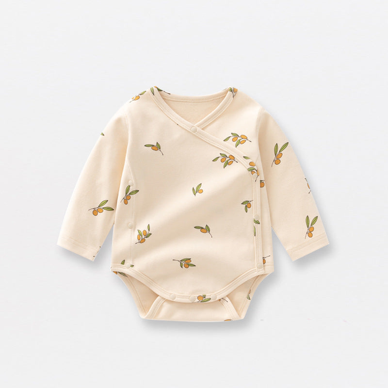 Hot Selling Autumn Baby Kids Long Sleeves Teddy Bear Pattern Casual Bodysuit