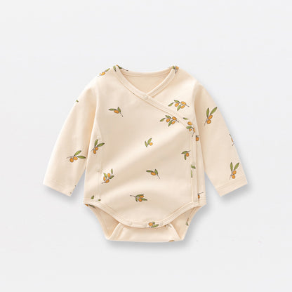 Hot Selling Autumn Baby Kids Long Sleeves Teddy Bear Pattern Casual Bodysuit