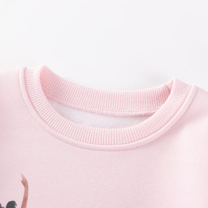 Spring and Autumn Girls Dancers Cartoon Pattern Long Sleeves Sweatshirt and Beige Pants Clothing Set, MyKids-USA®, Baby & Toddler Outfits, MyKids-USA -  -  -  -  -  -  - 