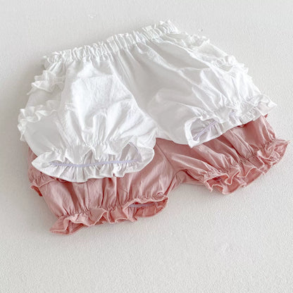 Summer Arrival Kids Girls Cotton Casual Style Ruffle Design Shorts, MyKids-USA®, Shorts, MyKids-USA -  -  -  -  -  -  - 