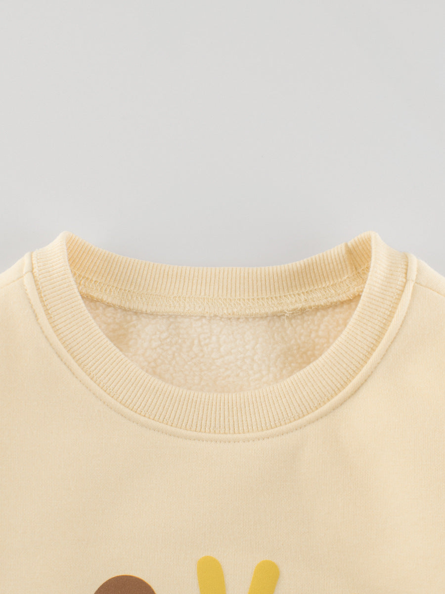 Baby Boy Kids Letters Pattern Crew Neck Long Sleeves Warm Cozy Pullover, MyKids-USA®, Baby & Toddler Outerwear, MyKids-USA -  -  -  -  -  -  - 