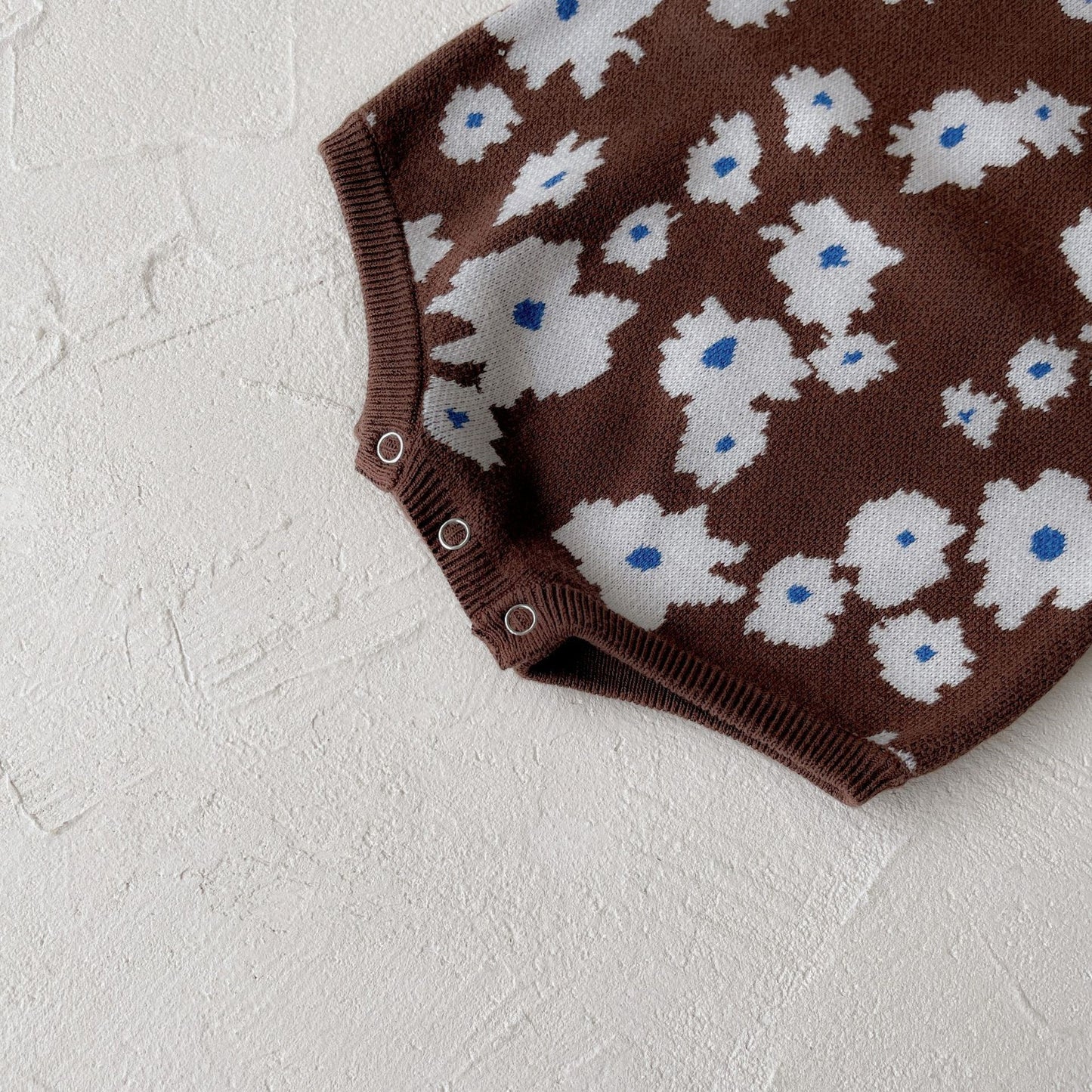 Arrival Autumn and Winter Baby Girls Floral Pattern Long Sleeves Knitted Bodysuit