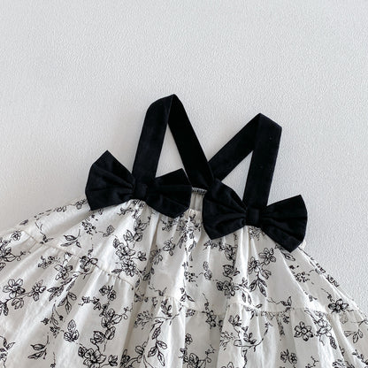 Design Summer Baby Kids Girls Sleeveless Flowers Pattern Strap Bodysuit Dress, MyKids-USA®, Baby & Toddler Dresses, MyKids-USA -  -  -  -  -  -  - .