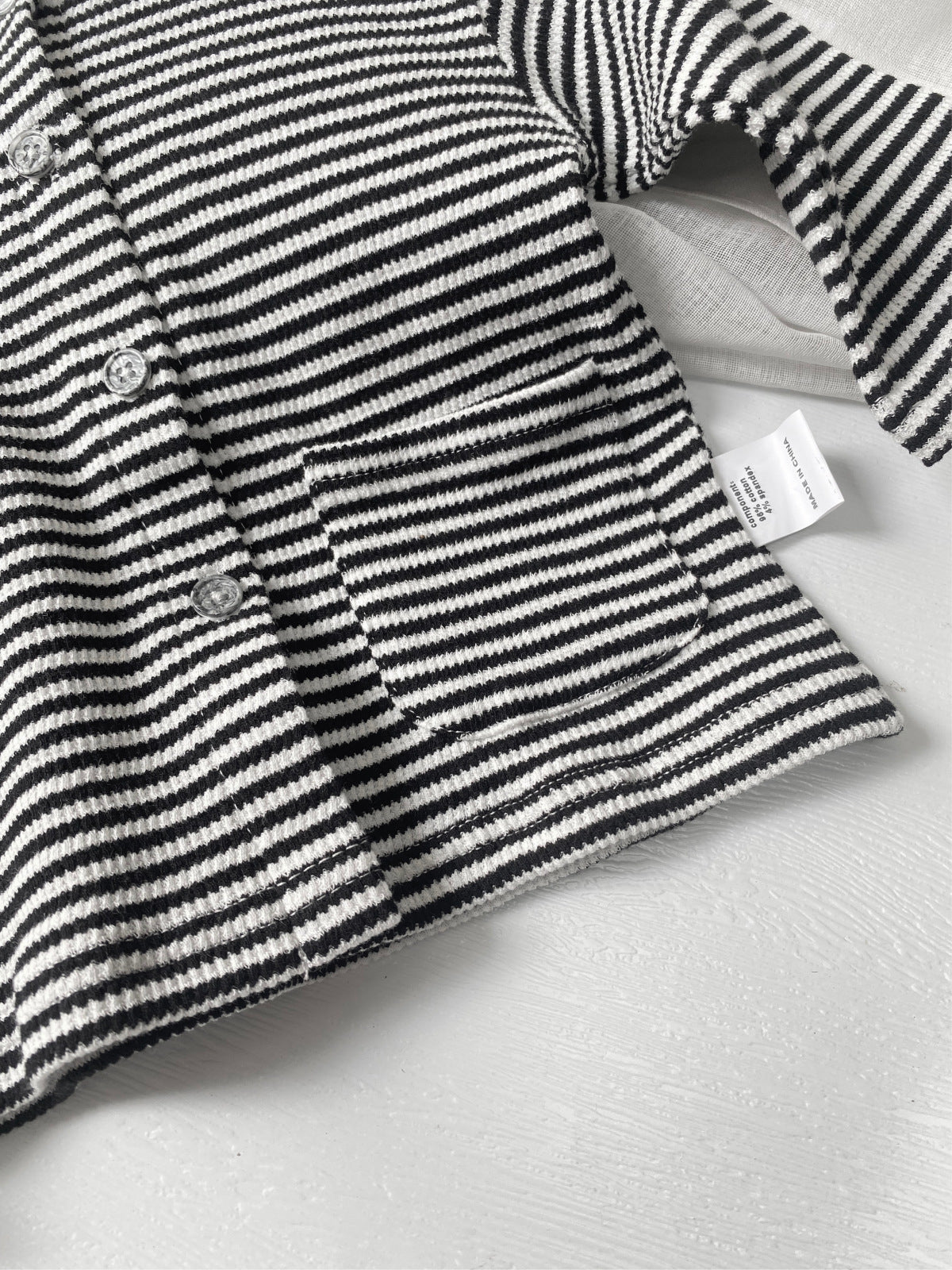 MyKids-USA® Spring and Autumn Baby Kids Long Sleeves Striped Pattern Turn-down Collar Shirt and Bloomers Clothing Set
