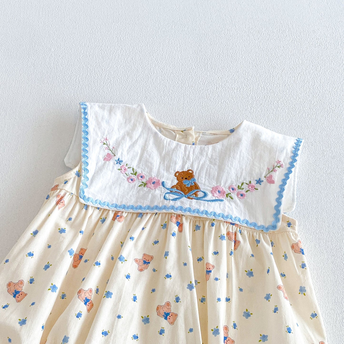 Design Summer Baby Kids Girls Sleeveless Teddy and Floral Pattern Bodysuit, MyKids-USA®, Baby & Children's One-Pieces, MyKids-USA -  -  -  -  -  -  - .
