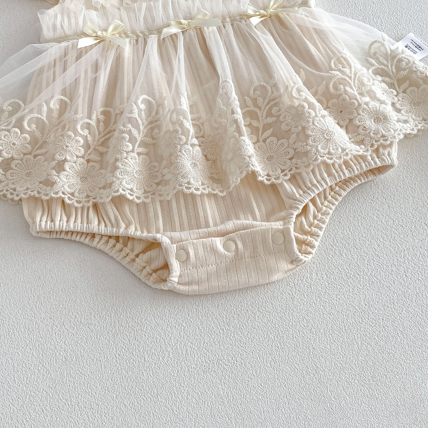Summer Arrival Baby Girls Fly Sleeves Flowers Pattern Embroidered Lace Trim Bodysuit, MyKids-USA®, Baby & Children's One-Pieces, MyKids-USA -  -  -  -  -  -  - .