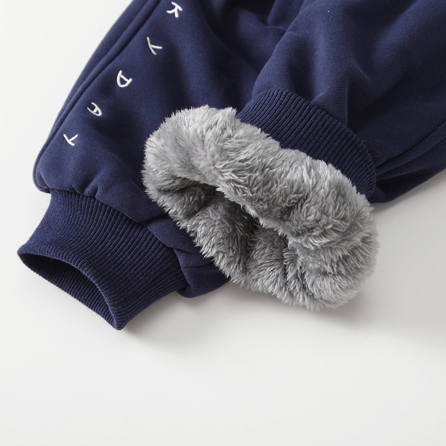 Winter Arrival Casual Baby Kids Boys Letters Embroidered Pattern Fleece-lined Pants, MyKids-USA®, Joggers, MyKids-USA -  -  -  -  -  -  - 