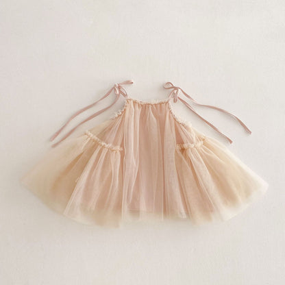 Summer Arrival Sleeveless Solid Color Tulle Dress for Stylish Girls, MyKids-USA®, Baby & Toddler Dresses, MyKids-USA -  -  -  -  -  -  - 