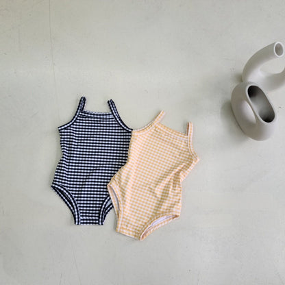 Arrival Girls’ Plaid and Floral Pattern Swimwear with Hat Set, MyKids-USA®, Baby & Toddler Swimwear, MyKids-USA -  -  -  -  -  -  - .