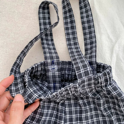 Spring and Autumn Baby Kids Boys Butterfly-bow Decorated Shirt and Sleeveless Plaid Strap Overalls Clothing Set, MyKids-USA®, Baby & Toddler Outfits, MyKids-USA -  -  -  -  -  -  - 