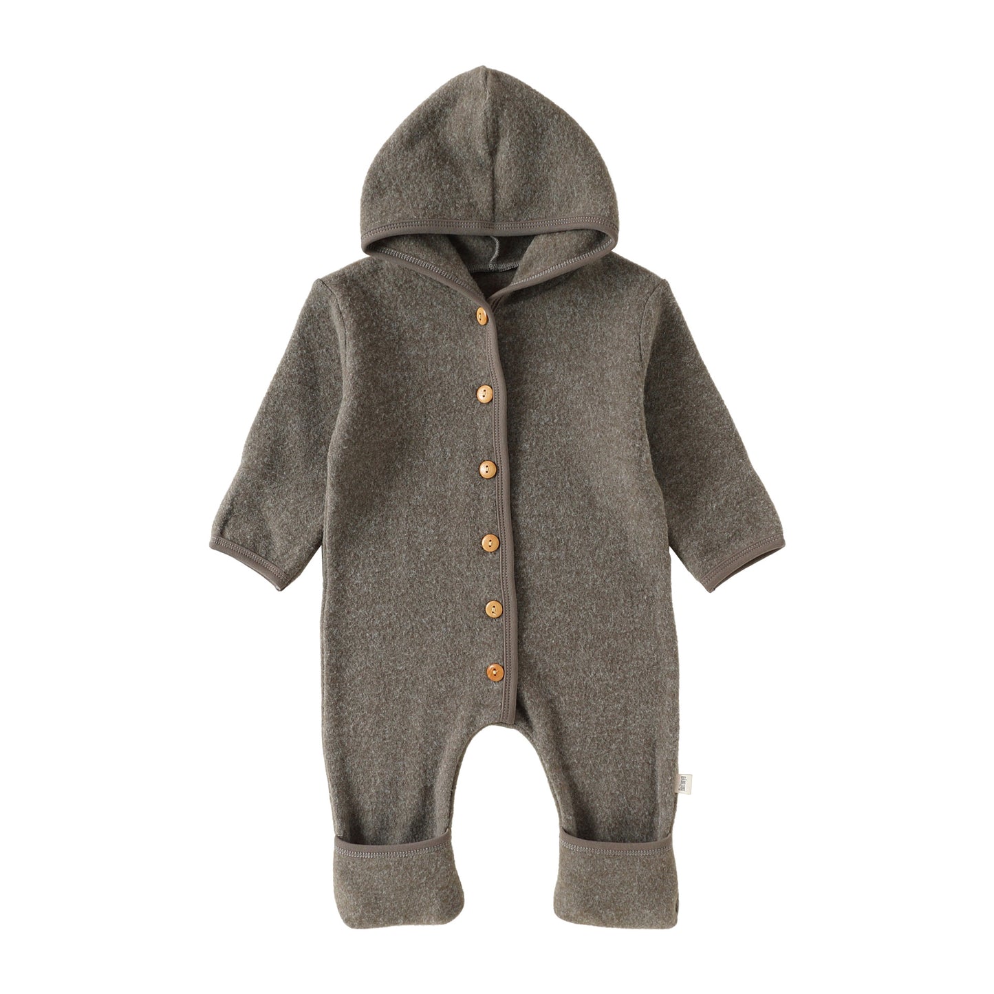 Winter Arrival Baby Unisex Long Sleeves Solid Color Hooded Rompers, MyKids-USA®, Baby One-Pieces, MyKids-USA - Size/Age - 66 (3-6M) - Color - Grey -  -  - TR2512271018-B.