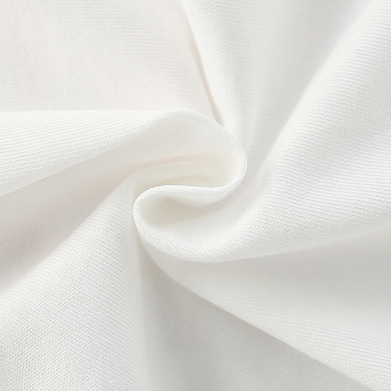 Summer Girls’ Cartoon and Flowers Pattern T-shirt in European and American Style, MyKids-USA®, Baby & Toddler Tops, MyKids-USA -  -  -  -  -  -  - 