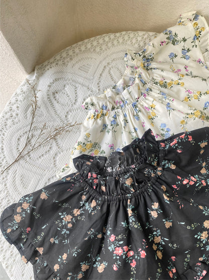 MyKids-USA® Autumn Arrival Baby Long Sleeves Cute Flowers Printed Dress