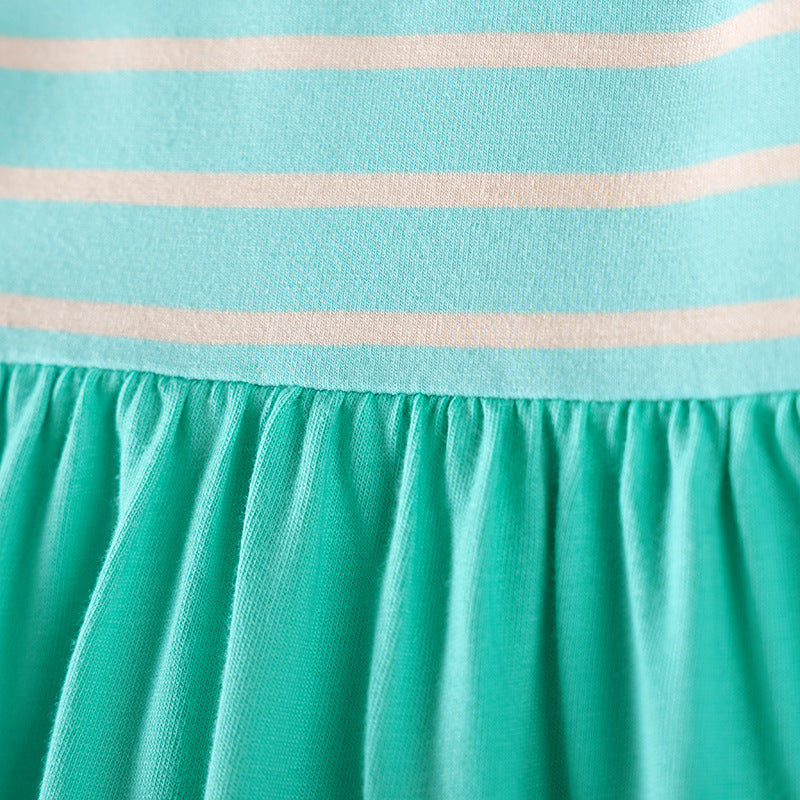 Autumn and Spring Arrival Rainbow and Striped Pattern Long Sleeves Dress for Stylish Girls, MyKids-USA®, Baby & Toddler Dresses, MyKids-USA -  -  -  -  -  -  - 