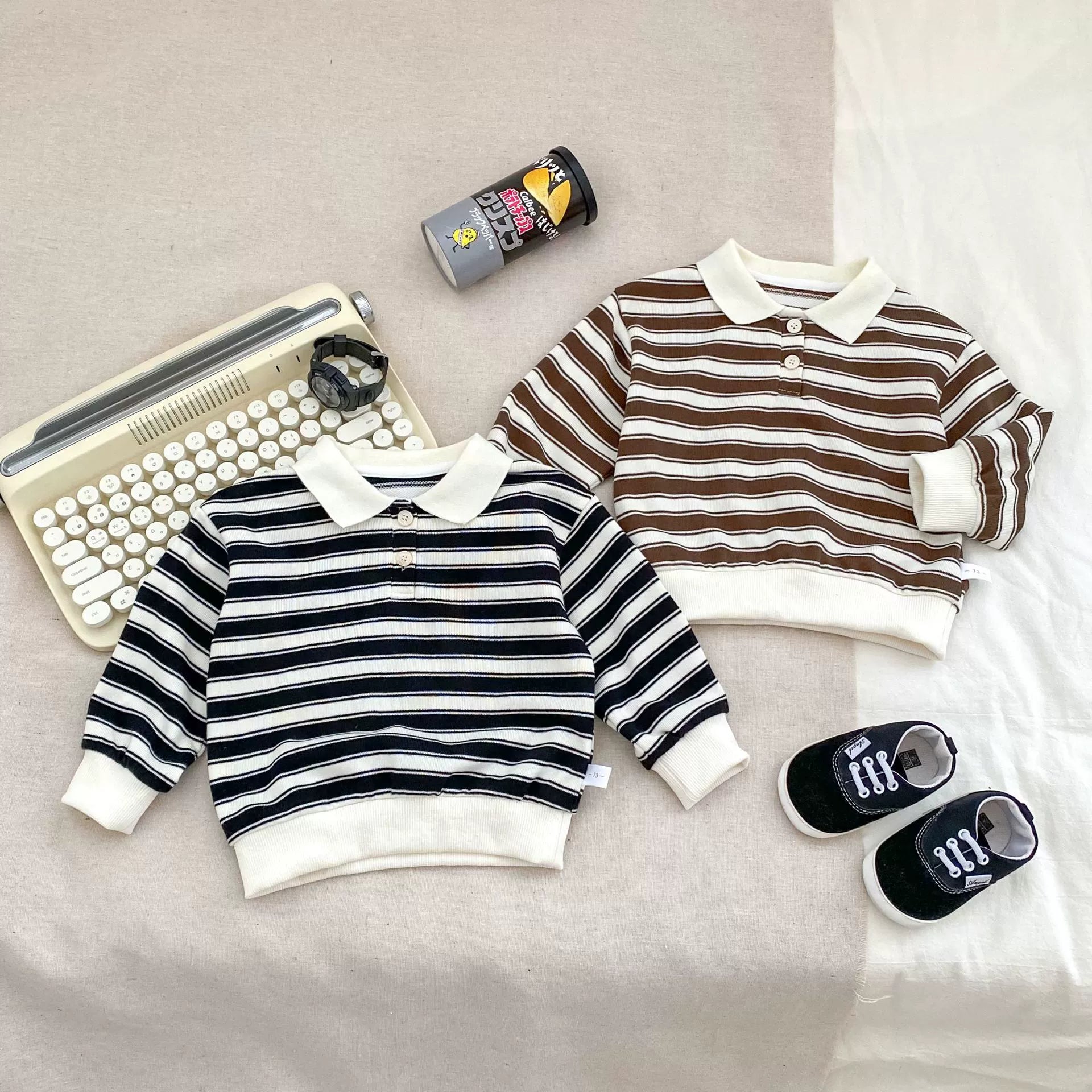 Spring and Autumn Baby Kids Unisex Striped Pattern Top Polo Shirt and Denim Pants Clothing Set, MyKids-USA®, Baby & Toddler Outfits, MyKids-USA -  -  -  -  -  -  - 