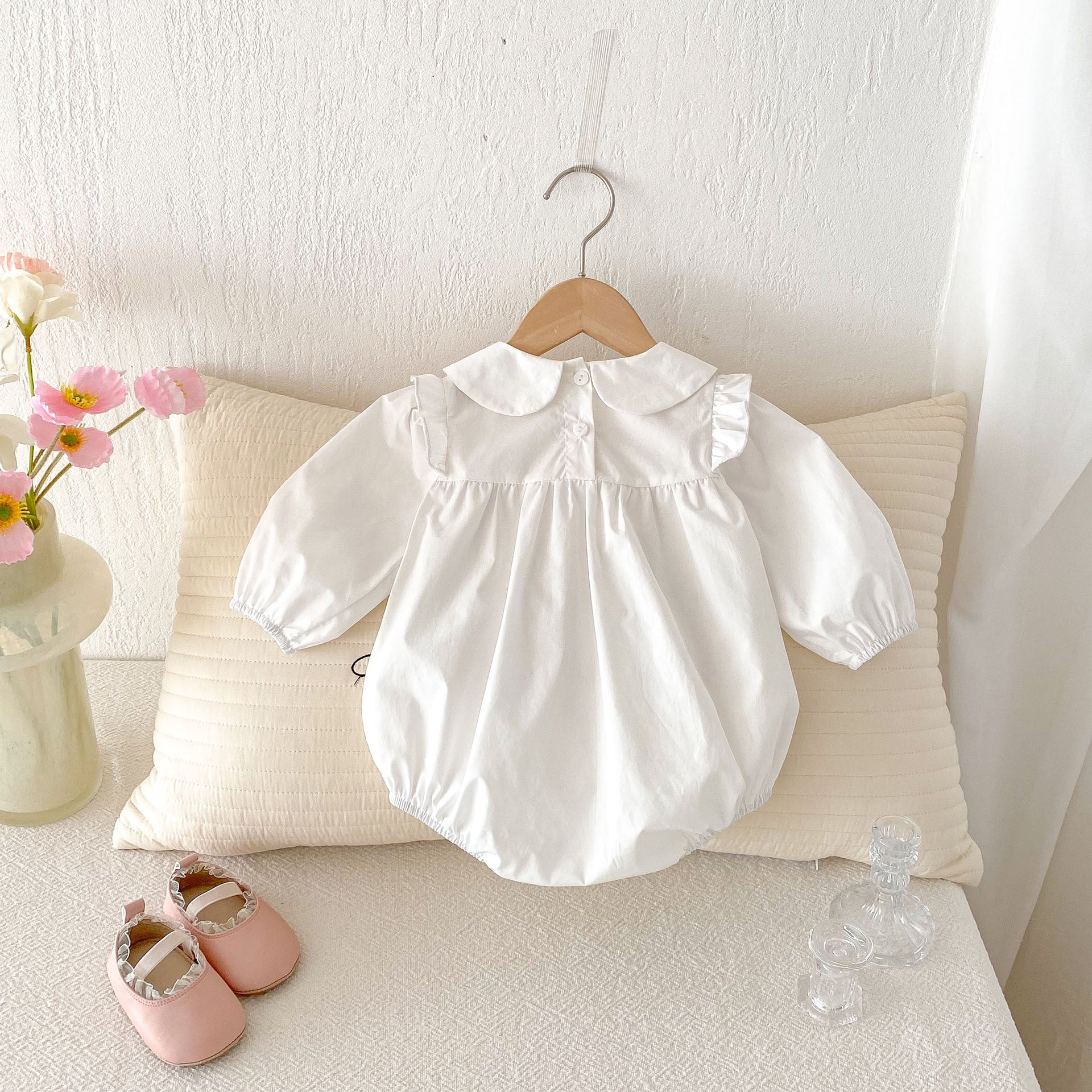 Spring Arrival Baby Girls Cute Rabbits and Heart Pattern Long Sleeves Onesies, MyKids-USA®, Baby One-Pieces, MyKids-USA -  -  -  -  -  -  - 