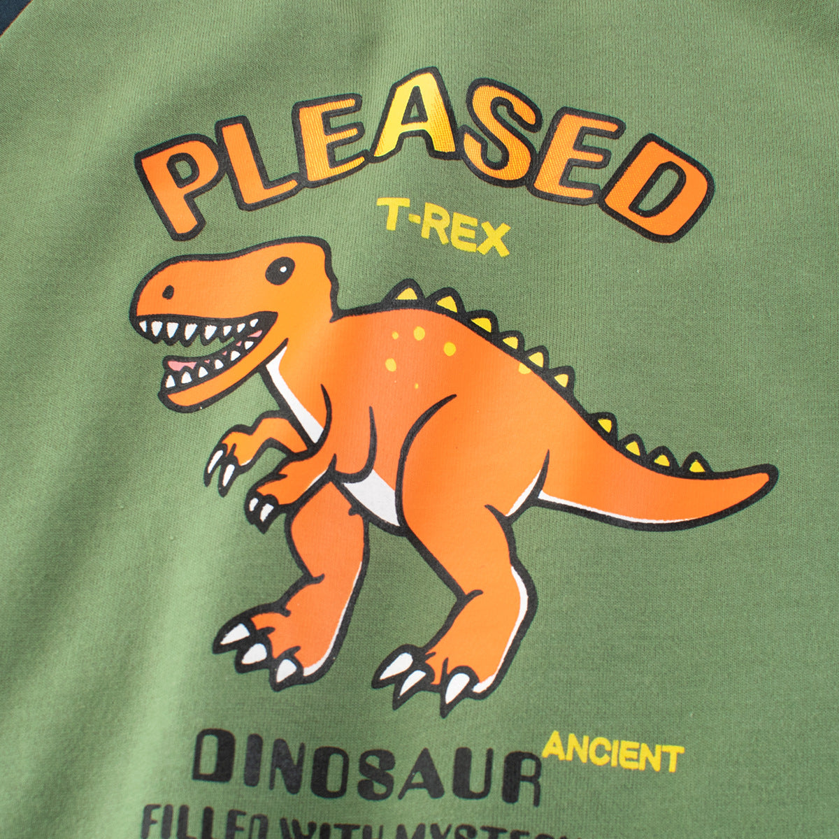 Autumn Baby Kids Boys Letters and Dinosaur Print Color Patchwork Long Sleeves Crew Neck Base Top Shirt, MyKids-USA®, Baby & Toddler Tops, MyKids-USA -  -  -  -  -  -  - 