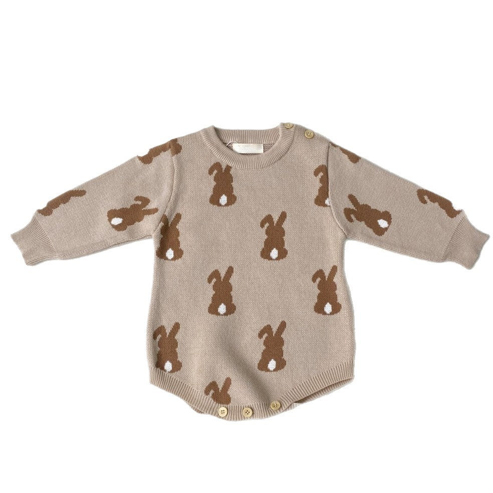 Winter and Spring Arrival Baby Unisex Knitted Long Sleeves Rabbit Pattern Bodysuit, MyKids-USA®, Bodysuits, MyKids-USA -  -  -  -  -  -  - .