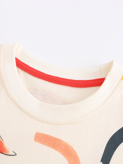 Summer Baby Kids Animals Cartoon Pattern T-shirt Clothing Set for Boys