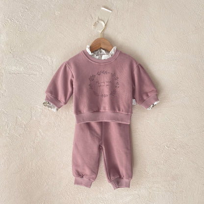 Winter and Spring Baby Kids Girls Long Sleeves Flowers and Letters Pattern Pullover and Pants Clothing Set, MyKids-USA®, Baby & Toddler Outfits, MyKids-USA -  -  -  -  -  -  - .