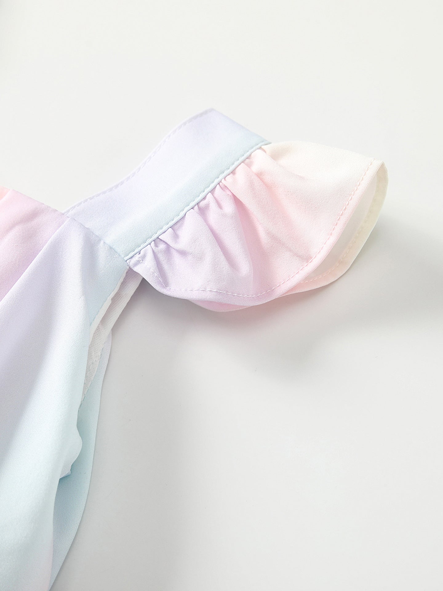 Summer Arrival Baby Girls Fly Sleeves Color Patchwork Strap Bodysuits, MyKids-USA®, Baby & Children's One-Pieces, MyKids-USA -  -  -  -  -  -  - .
