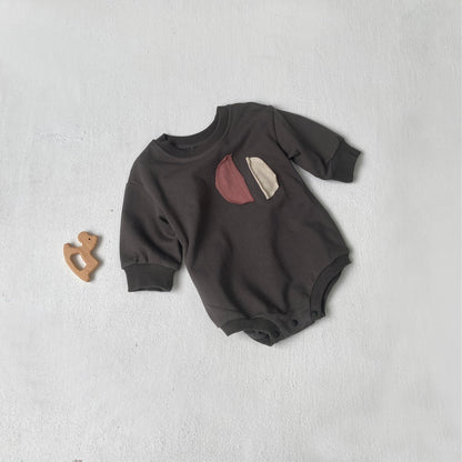 MyKids-USA® Autumn Arrival Baby Kids Long Sleeves Retro Patchwork Pattern Bodysuit