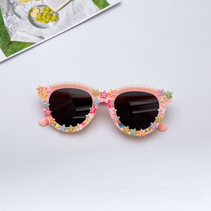 Fashionable Kids’ Sunglasses – UV Shielding & Trendy Design for Outdoor Fun, MyKids-USA®, Sunglasses, MyKids-USA - Size/Age - Average Size (0-12Y） - Color - Pink -  -  - TR2601281028-E.