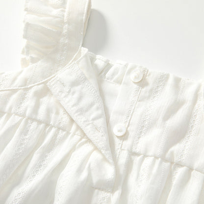 Summer Arrival Baby Girls Cute Butterfly Pattern Fly Sleeves Strap Onesies, MyKids-USA®, Baby One-Pieces, MyKids-USA -  -  -  -  -  -  - 