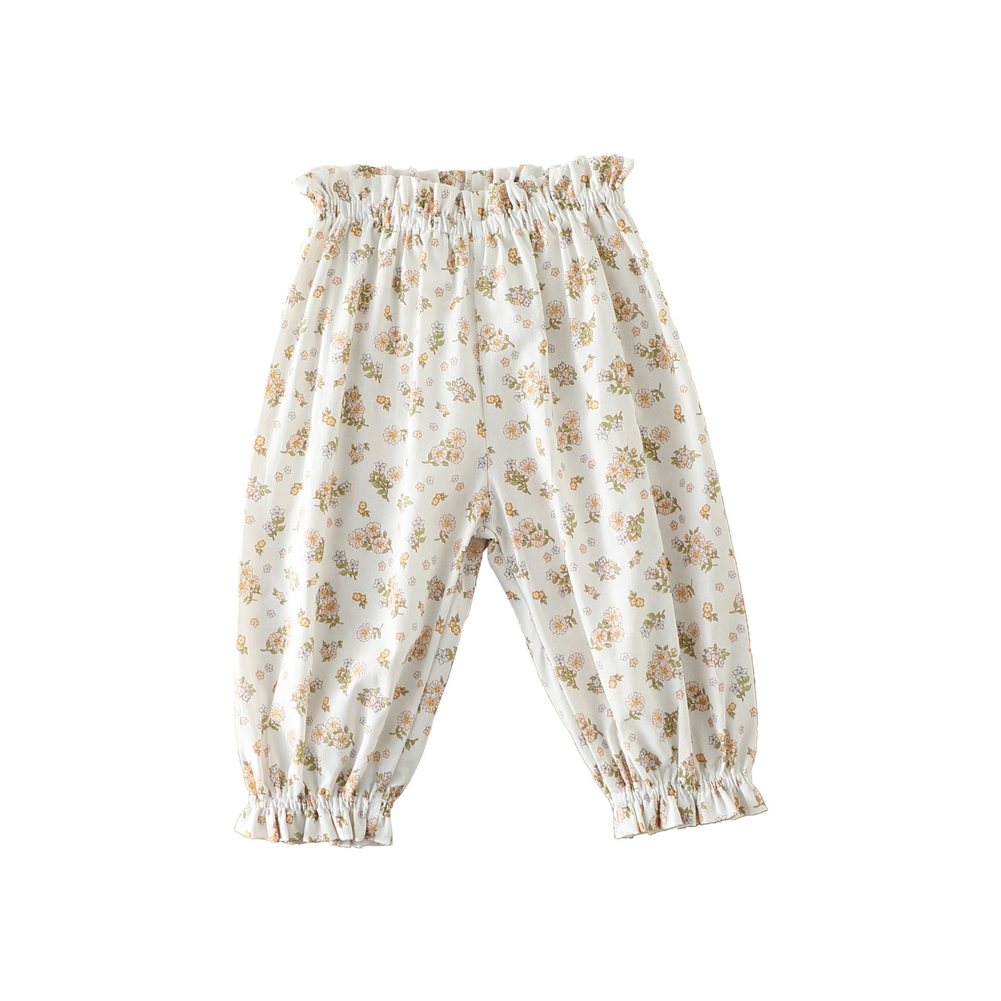 Summer Hot Selling Baby Kids Girls Floral Pattern Thin Breathable Pants – Home Kids Pajamas Trousers, MyKids-USA®, Pajamas, MyKids-USA - Size/Age - 73 (6-9M) - Color - White -  -  - TR2505192134-C