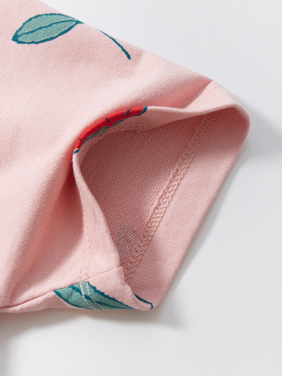 Spring And Summer Baby Girls Pink Short Sleeves Flowers Collection Dress, MyKids-USA®, Baby & Toddler Dresses, MyKids-USA -  -  -  -  -  -  - 