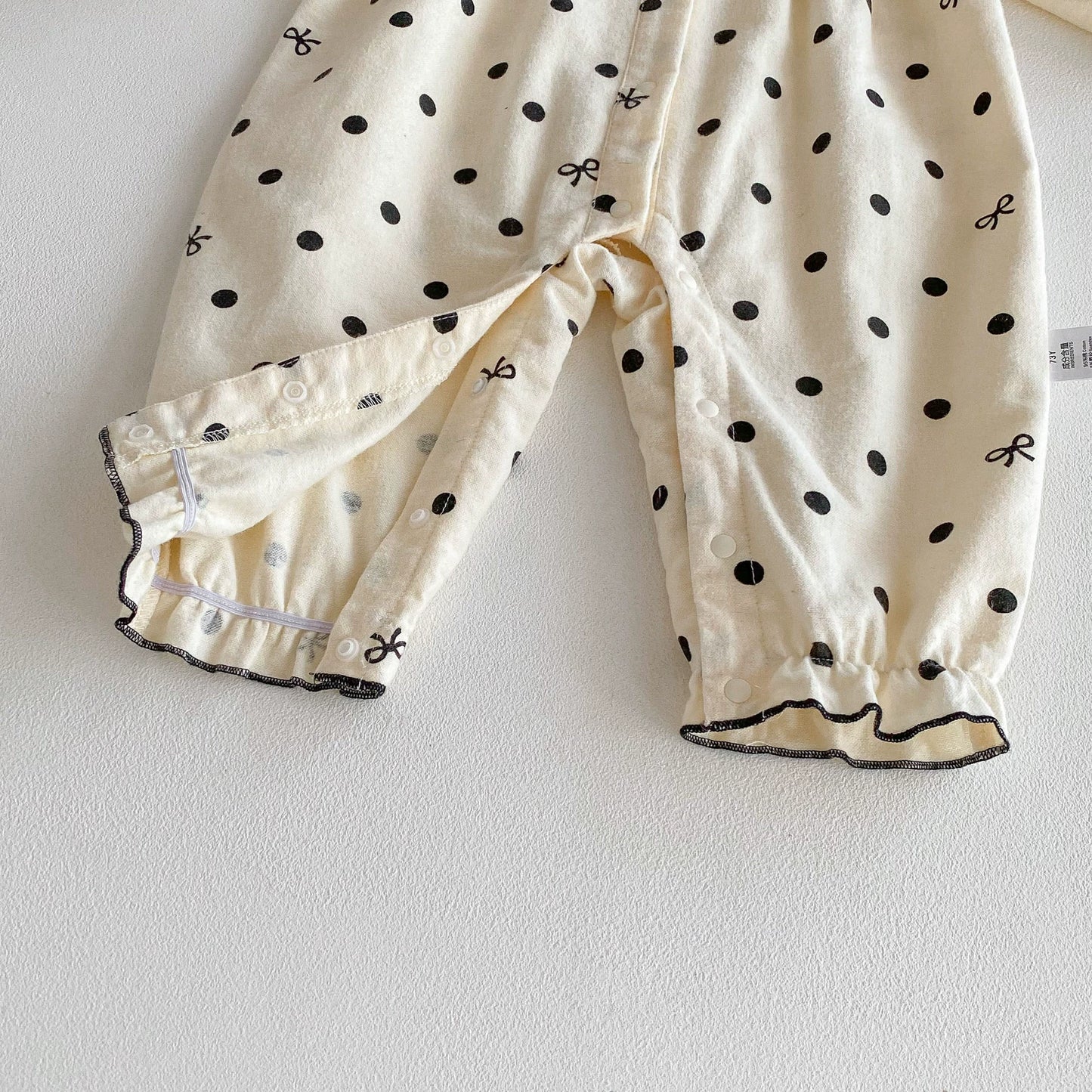 Autumn Arrival Baby Girls Long Sleeves Dots Pattern Rompers, MyKids-USA®, Baby One-Pieces, MyKids-USA -  -  -  -  -  -  - 