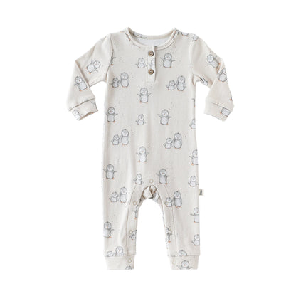 Autumn Arrival Baby Unisex Long Sleeves Casual Animals Pattern Rompers, MyKids-USA®, Baby One-Pieces, MyKids-USA - Size/Age - 66 (3-6M) - Color - White -  -  - TR2508282258-D