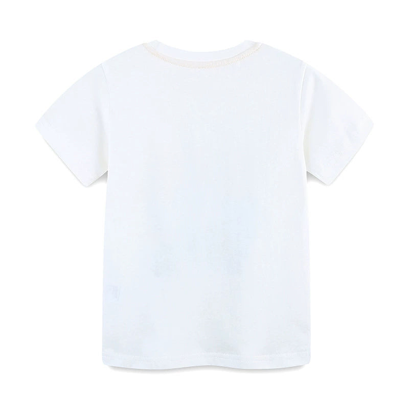 Summer Boys’ Jungle Animals Cartoon Pattern T-shirt in European and American Style, MyKids-USA®, Baby & Toddler Tops, MyKids-USA -  -  -  -  -  -  - 