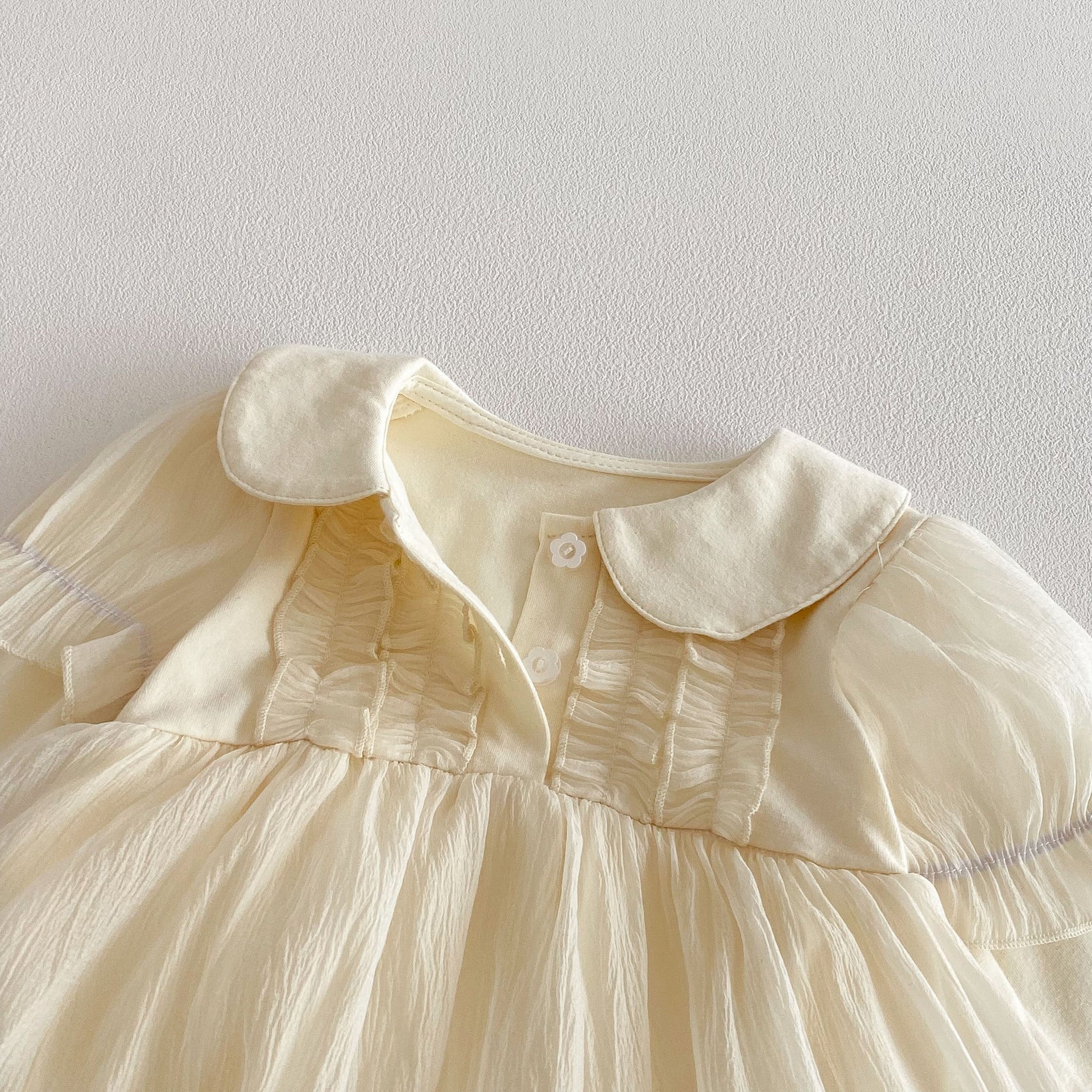 Spring Arrival Baby Girls Long Sleeves Solid Color Peter Pan Collar Onesies Dress, MyKids-USA®, Baby & Toddler Dresses, MyKids-USA -  -  -  -  -  -  - .