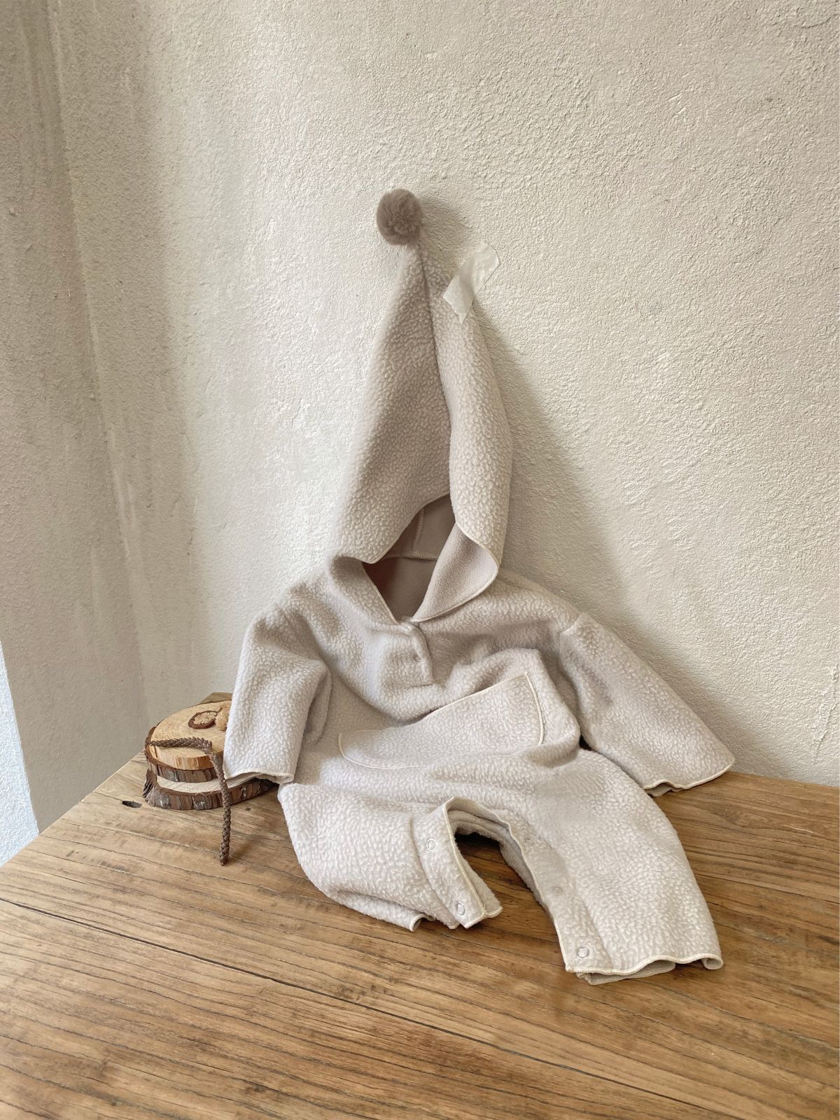 Arrival Winter and Autumn Baby Unisex Fluffy Solid Color Long Sleeves Hooded Rompers, MyKids-USA®, Bodysuits, MyKids-USA -  -  -  -  -  -  - .