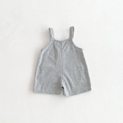 Summer Hot Selling Baby Kids Unisex Sleeveless Pocketed Grey Strap Overalls and White T-Shirt Clothing Set, MyKids-USA®, Baby & Toddler Outfits, MyKids-USA -  -  -  -  -  -  - 