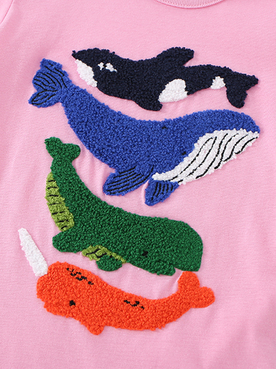 Summer Girls’ Animals Cartoon Pattern T-shirt in European and American Style, MyKids-USA®, T-Shirts, MyKids-USA -  -  -  -  -  -  - .