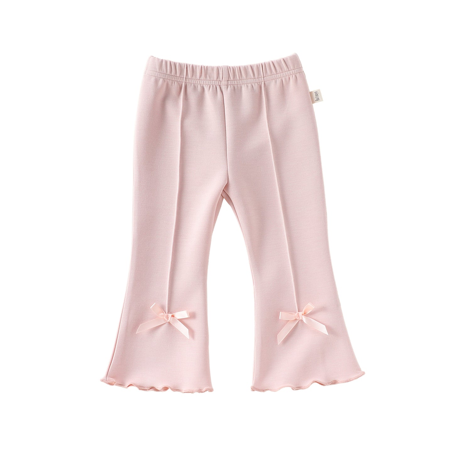 Arrival Baby Kids Girls Solid Color Butterfly-bows Decorated Flared Pants, MyKids-USA®, Baby & Toddler Bottoms, MyKids-USA - Size/Age - 73 (6-9M) - Color - Pink -  -  - TR2603032243-D.
