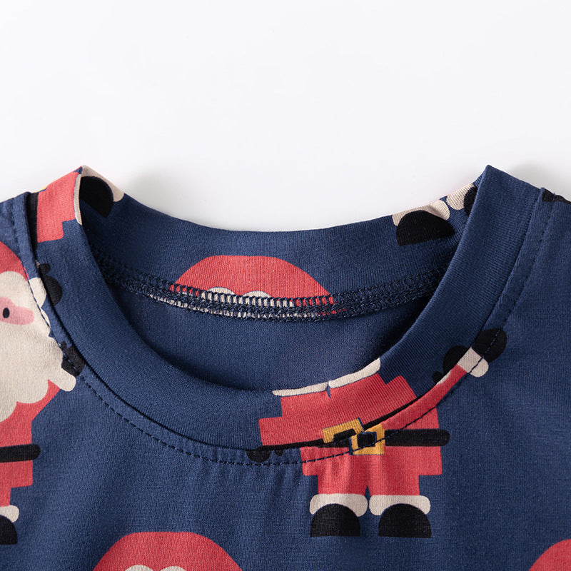 Baby Kids Christmas Cartoon Pattern Long Sleeves Casual Pajamas Clothing Set, MyKids-USA®, Baby & Toddler Sleepwear, MyKids-USA -  -  -  -  -  -  - 