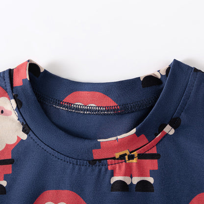 Baby Kids Christmas Cartoon Pattern Long Sleeves Casual Pajamas Clothing Set, MyKids-USA®, Baby & Toddler Sleepwear, MyKids-USA -  -  -  -  -  -  - 