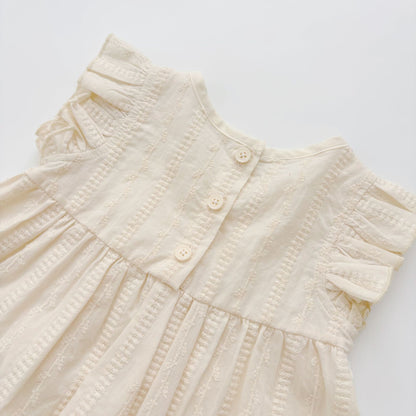 Summer Hot Selling Kids Girls Cute Fly Sleeves Striped and Flowers Pattern Dress, MyKids-USA®, Baby & Toddler Dresses, MyKids-USA -  -  -  -  -  -  - 