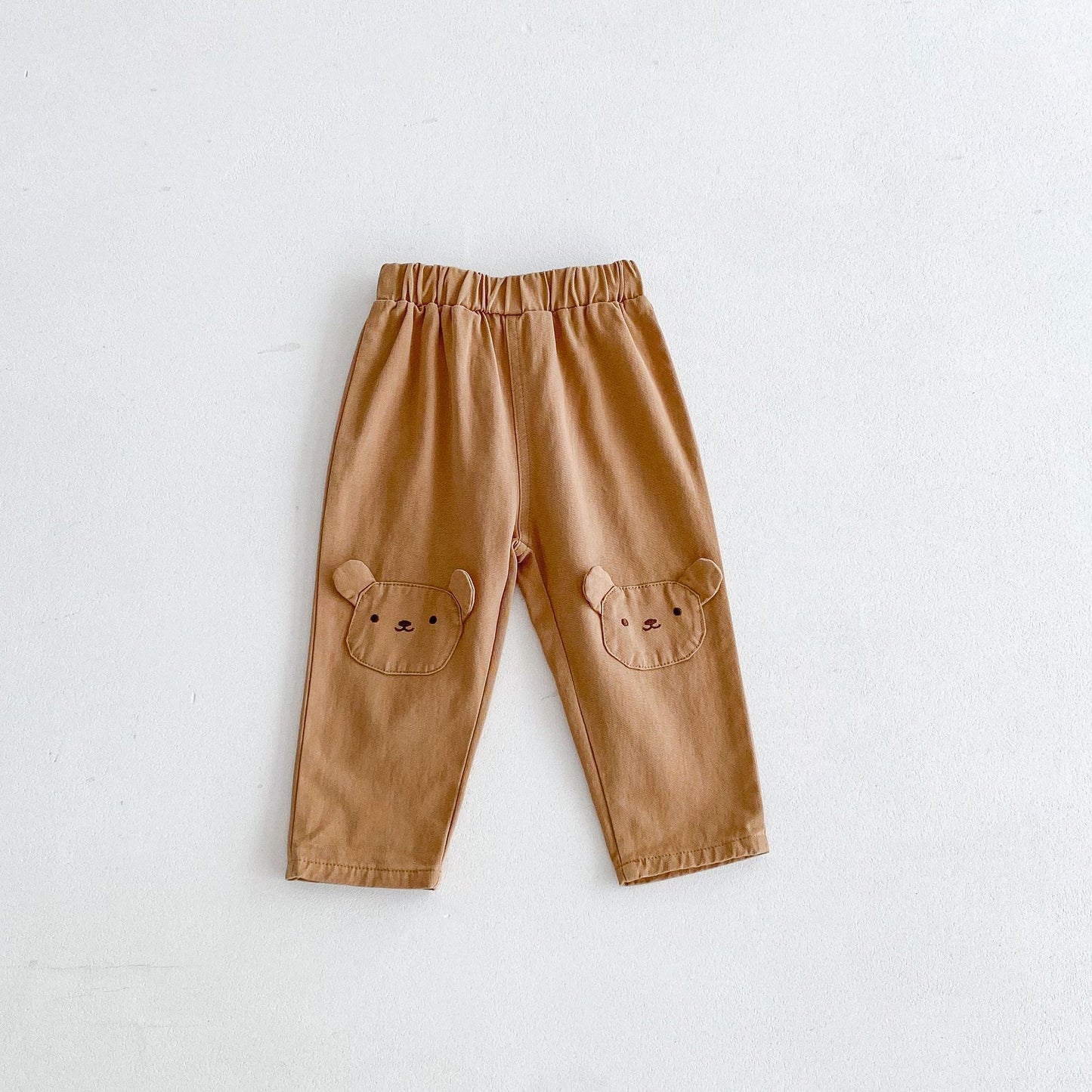 Arrival Autumn Baby Kids Unisex Cartoon Teddy Bear Pattern Casual Pants, MyKids-USA®, Trousers, MyKids-USA - Size/Age - 73 (6-9M) - Color - Khaki -  -  - TR2509222342-B