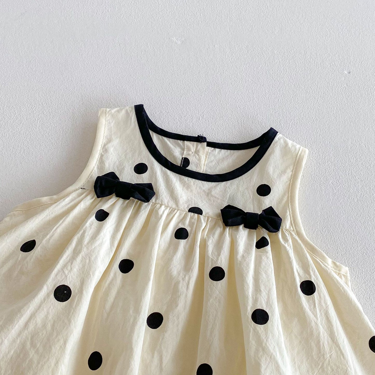 Summer Arrival Baby Girls Cute Sleeveless Polka Dots Pattern Dress Design Strap Onesies, MyKids-USA®, Baby One-Pieces, MyKids-USA -  -  -  -  -  -  - 