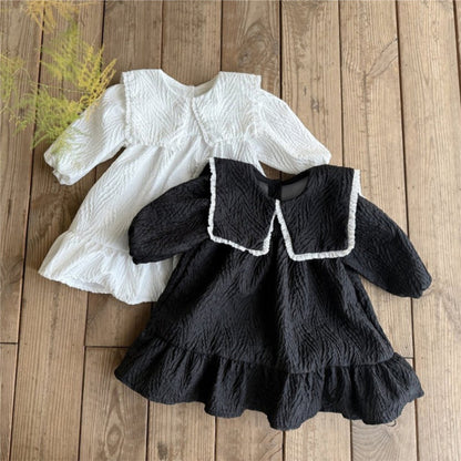 MyKids-USA® Autumn Butterfly-bows Baby Kids Girls Princess Long Sleeves Dress