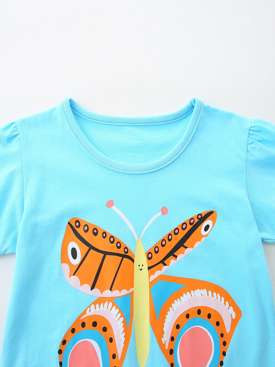 Arrival Summer Baby Kids Girls Short Sleeves Cartoon Pattern T-shirt and Shorts Clothing Set, MyKids-USA®, Baby & Children's Outfits, MyKids-USA -  -  -  -  -  -  - .